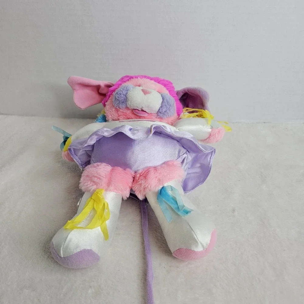 Vintage Popples Cheerleader Pom Pom Pompoms Party 1980s Plush Pink Rare